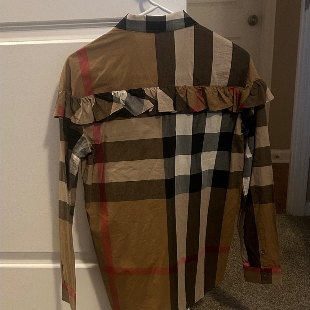 Burberry Classic Check Ruffle Blouse - Picture 5 of 5